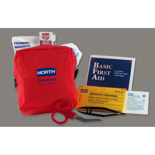 018502-4220 Honeywell North Redi-Care Red Nylon 5 Person ANSI Z308.1-2009  Portable First Aid Kit