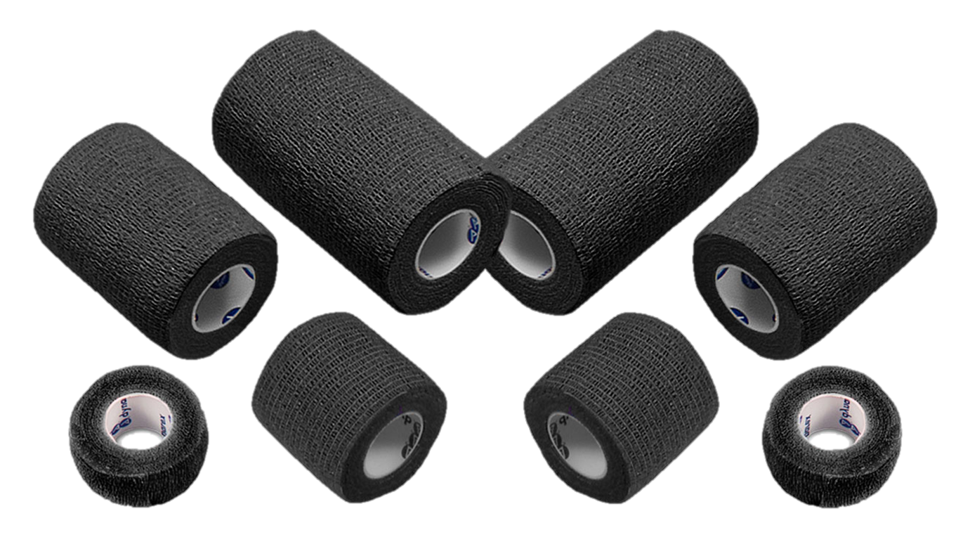 3211 Dynarex® Black Sensi-Wrap Self-Adherent Rolls - 1` x 5 yds