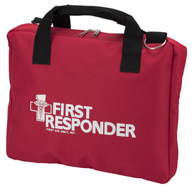 AU3510FR First Aid Only® Red Nylon Portable Medium 120 Piece First Responder Bag