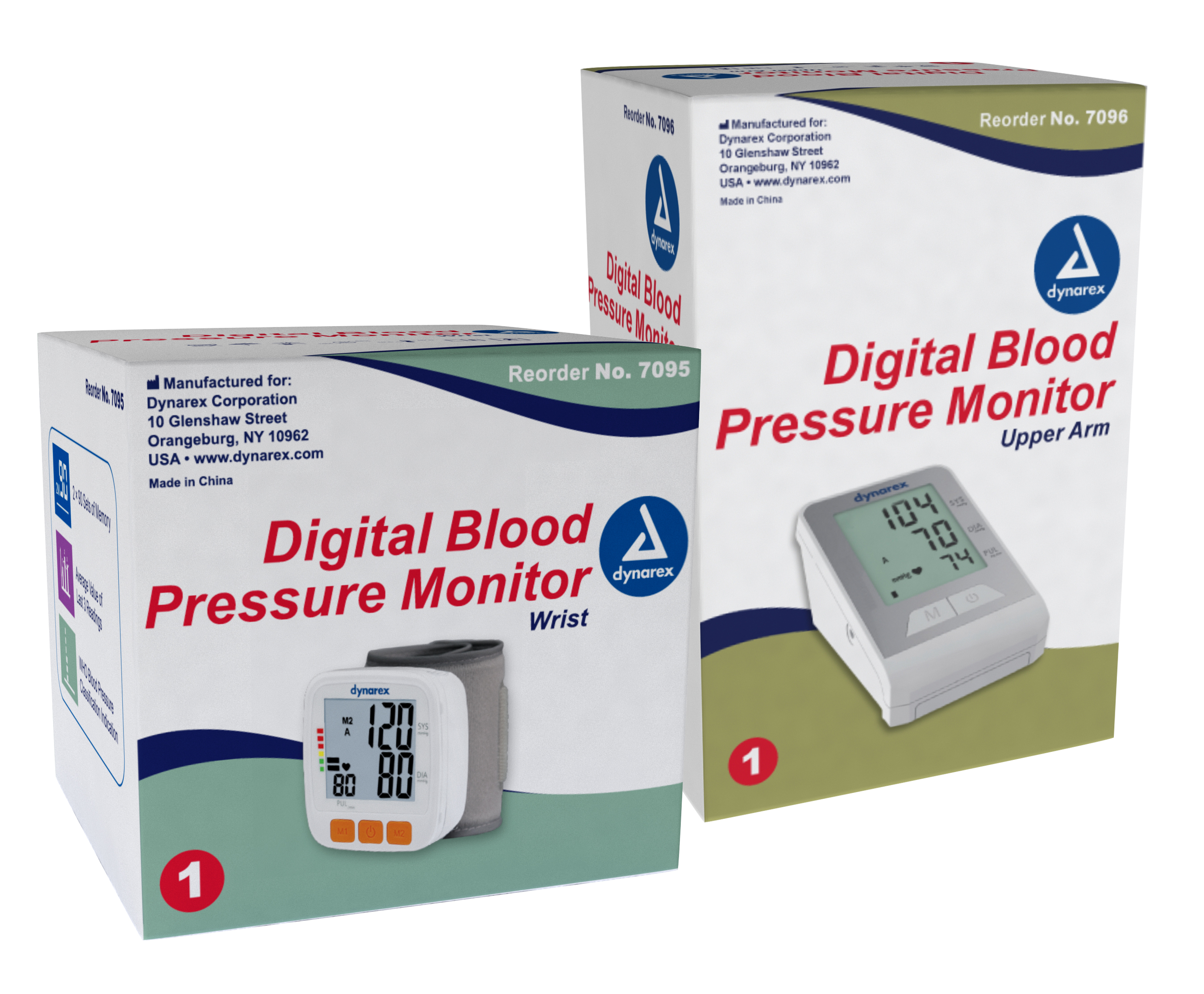 #7095 Dynarex Digital Blood Pressure Monitors for Wrist