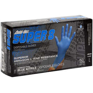 #63-338PF PIP® 8-Mil Ambi-dex® Super 8 Disposable Powder-Free Nitrile Gloves