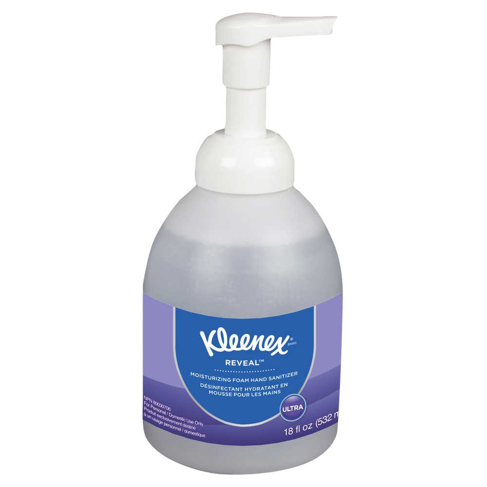#45826 Kimberly Clark® Professional Kleenex® Reveal Ultra Moisturizing Foam Hand Sanitizer with 70% Ethyl Alcohol - 18 oz 