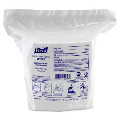 9217-02 Alcohol-free Hand Sanitizing Wipes For Purell® High Capacity Wipes Dispensers