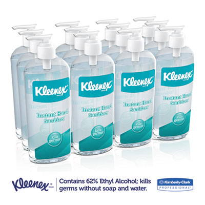 93060 Kimberly Clark® Kleenex® 8-oz Instant Gel Hand Sanitizer with 62% ethyl alcohol formula
