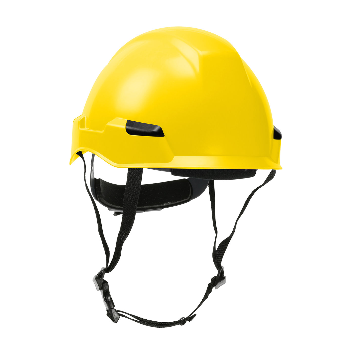 280-HP141R PIP® Dynamic Rocky™ Industrial Climbing Helmet with Polycarbonate / ABS Shell,  Nylon Suspension, Wheel Ratchet Adjustment and 4-Point Chin Strap- Yellow