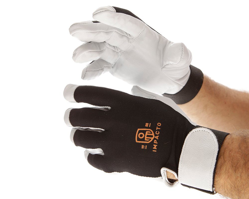#BG413 Impacto® Pearl Leather Air Glove Work Gloves 