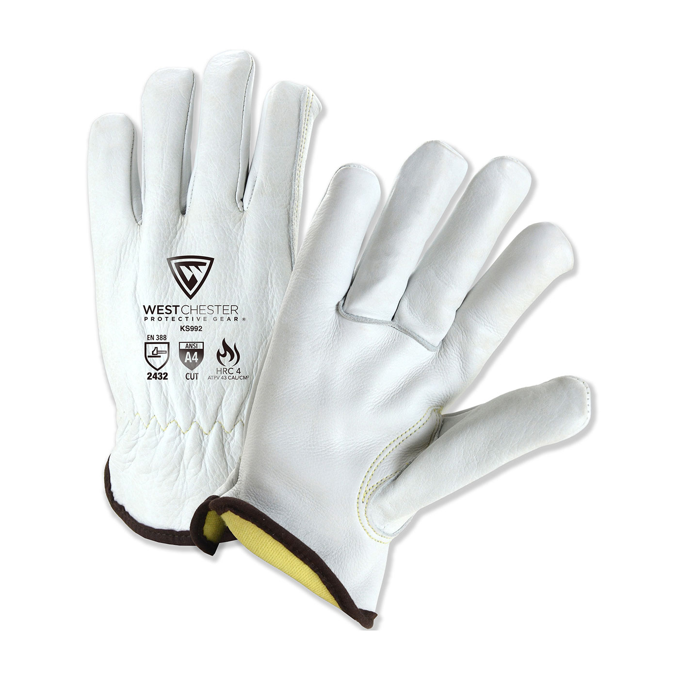 KS992K  PIP® Boss® Xtreme AR Top Grain Cowhide Leather Drivers Glove with Para-Aramid Lining - Keystone Thumb