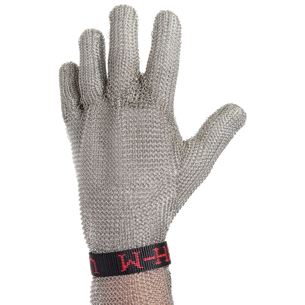 USM-1350 US Mesh® Stainless Steel Mesh Glove with Reinforced Finger Crotch and Adjustable Straps - Forearm Length