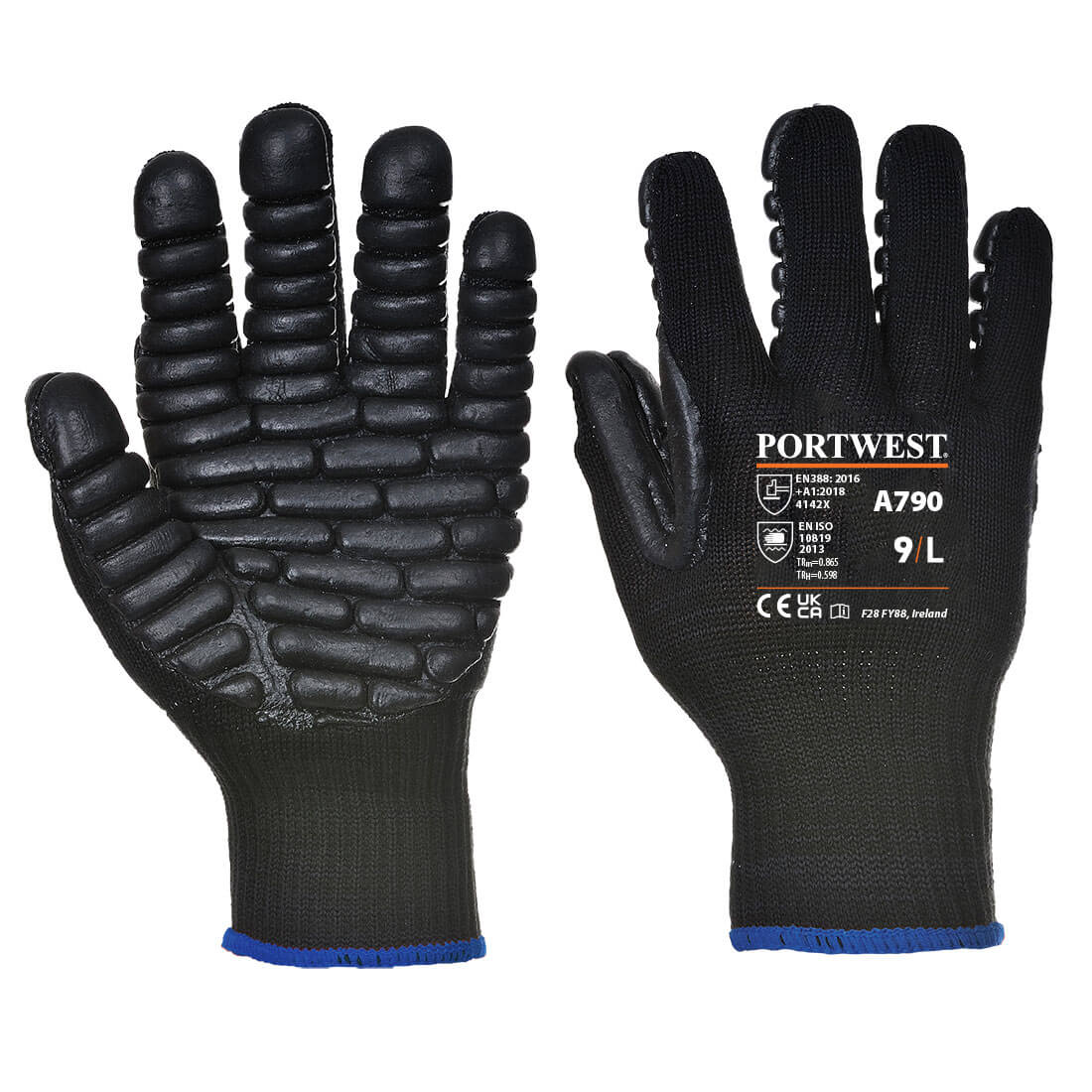 A790 Portwest® Anti Vibration Pod Gloves