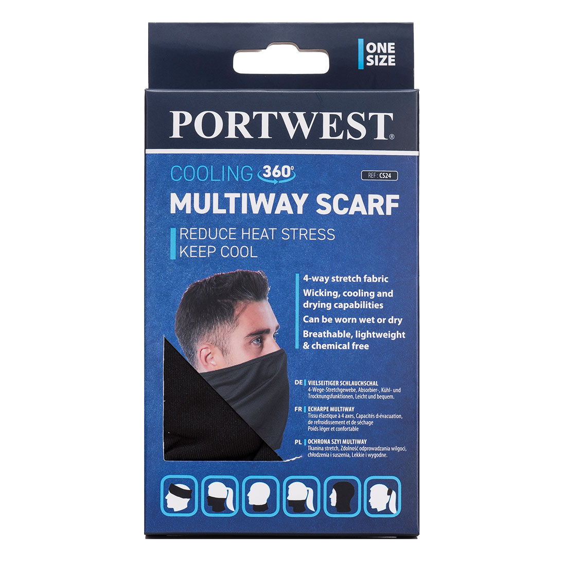 CS24 Portwest® Cooling Multiway Scarf
