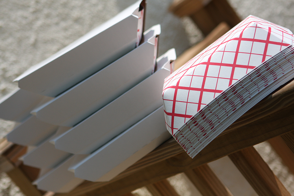 Compostable Red Checkered Food Trays