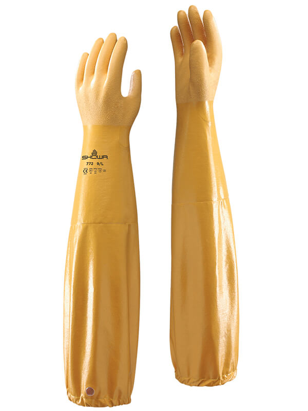 Showa® Atlas® 772 26-inch Yellow Extended Nitrile Gloves