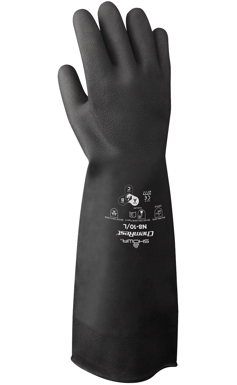 Showa® N8 18-inch 30-mil unlined Neoprene Gloves