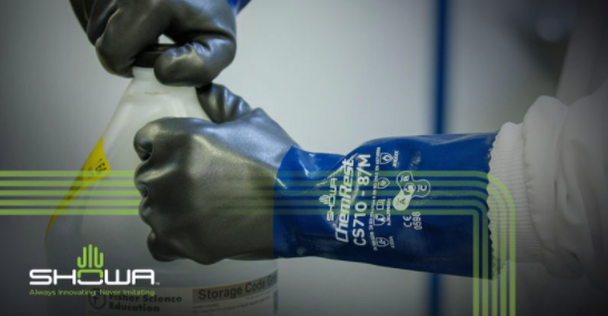 Showa® Atlas® CS710 Double Coated 12-inch Length Nitrile Gloves -
