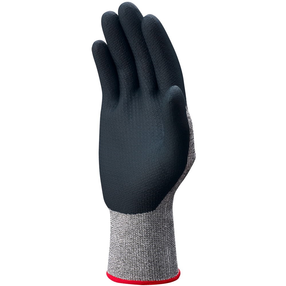 Showa® 386 foam nitrile coated 13-gauge HPPE reinforced DURAcoil seamless knit cut level A3 gloves