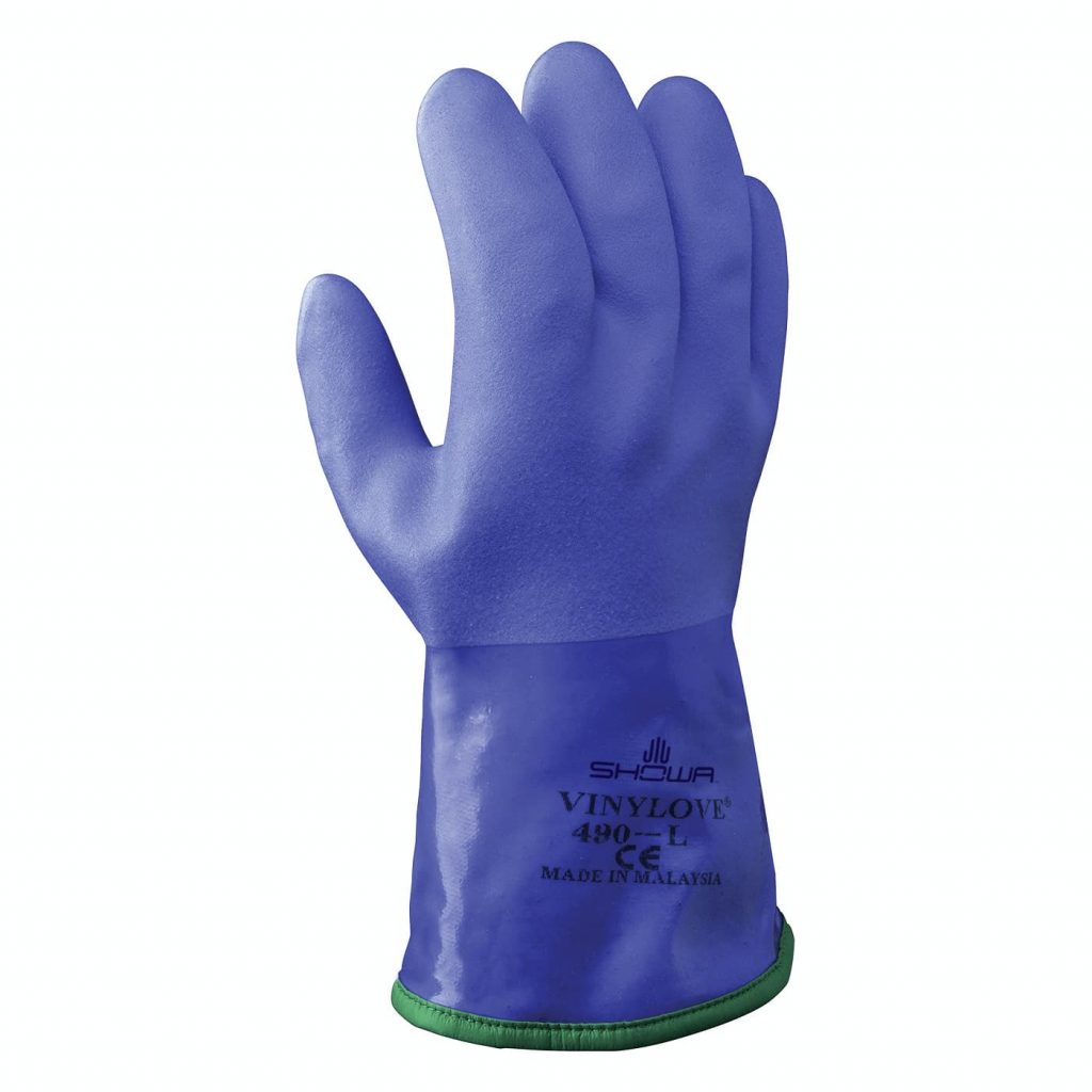 Showa® 490 fully PVC triple-dipped Insulated Chemical Resistant Gloves