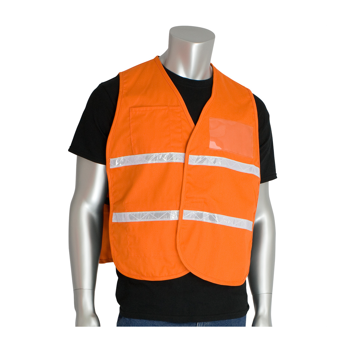 #300-1510 PIP® Non-ANSI  Yellow Incident Command Vest - 100% Polyester 