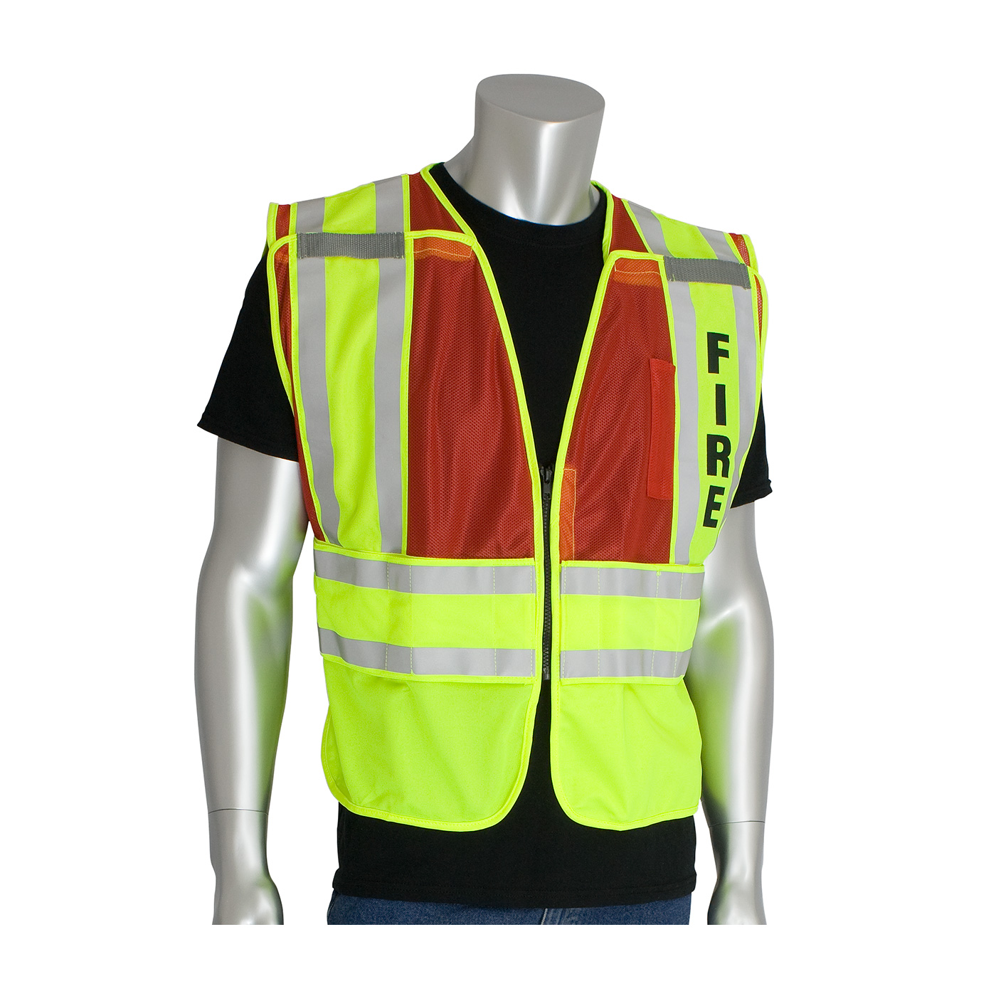 PIP® ANSI Type P Class 2 Public Safety Vest with FIRE Logo #302-PSV-RED