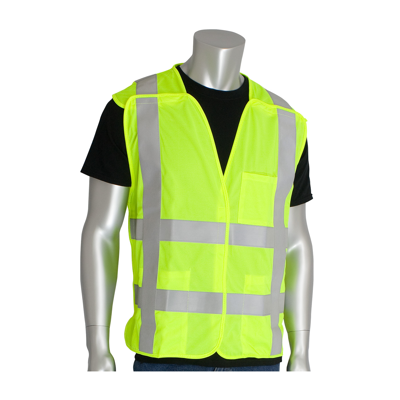 PIP® ANSI Type R Class 2 FR Treated Solid Breakaway Vest #305-5PVFR