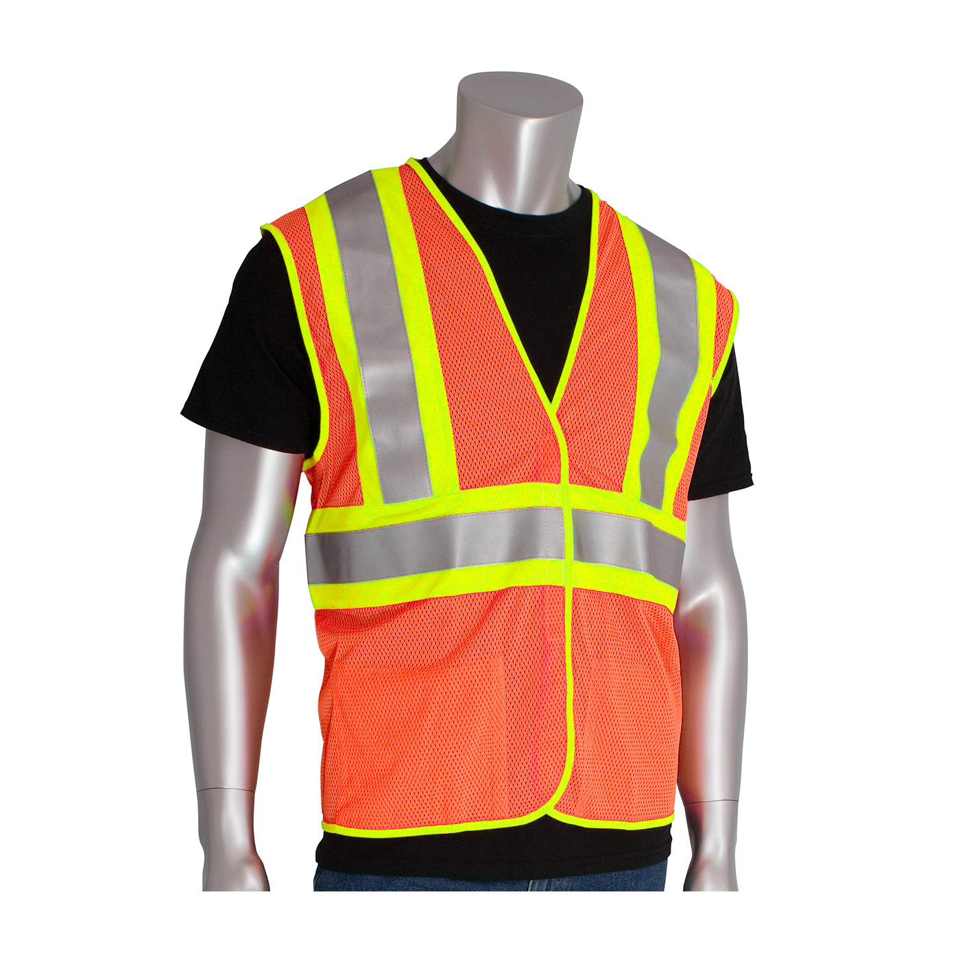 PIP® ANSI Type R Class 2 FR Treated Two-Tone Mesh Vest #305-MVFR