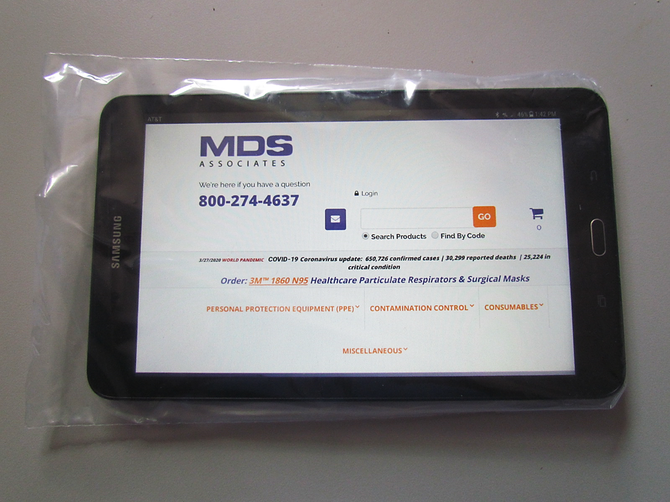 MDS Disposable Protective Poly Tablet Covers w/ Flap-Lock