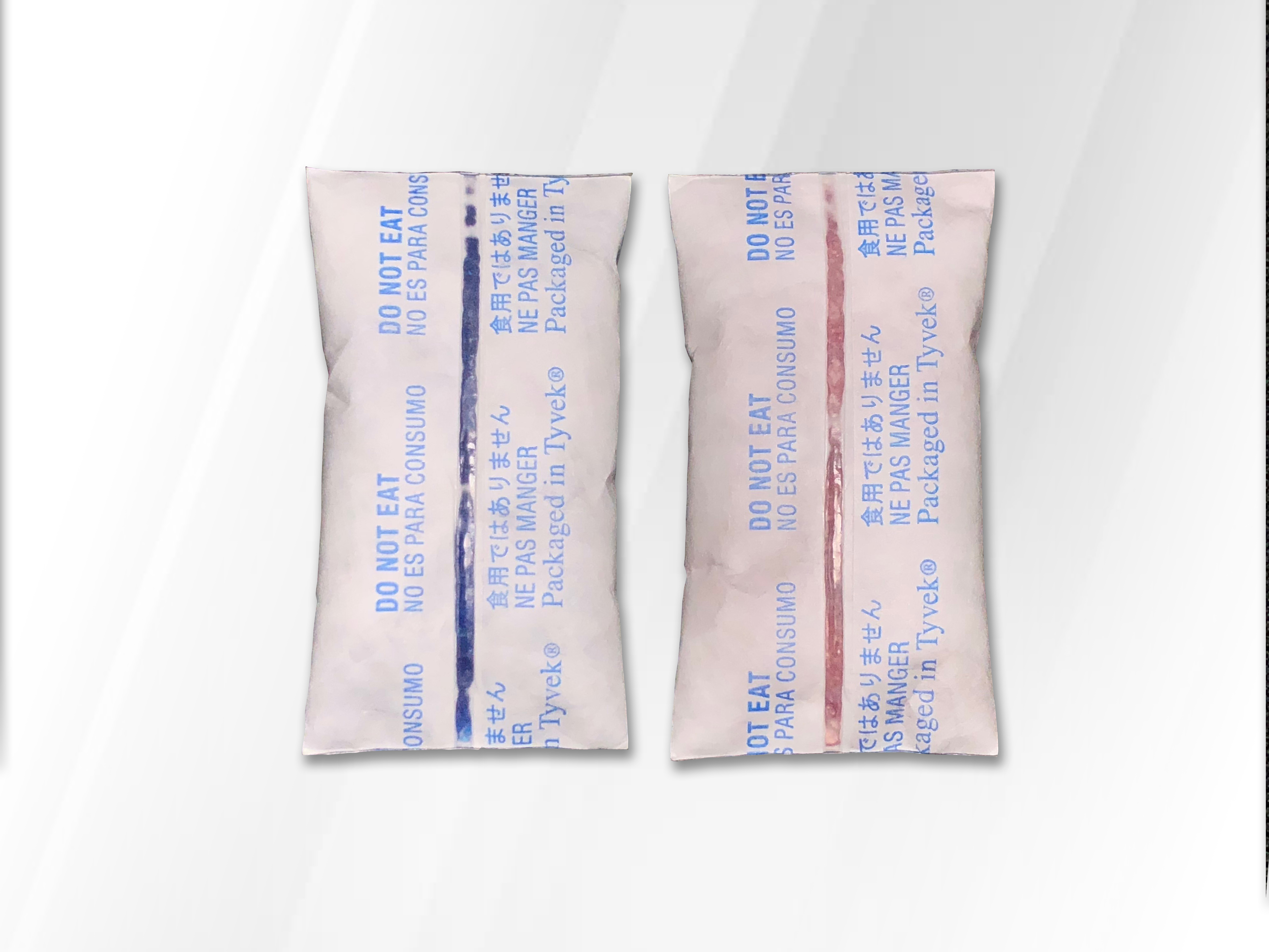 #02-00040AG82 MultiSorb MiniPax® Indicating Silica Gel Packets (0.5 Gram) Blue is active; pink is saturated. 