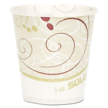 R9N-J8000 Dart® Solo® Symphony® Compostable 9-oz Waxed Paper Drinking Cup 