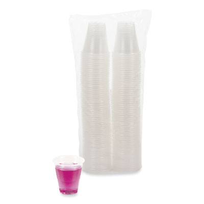 BWKTRANSCUP3CT Boardwalk® Translucent Polypropylene Clear Drinking Cups (3oz) 