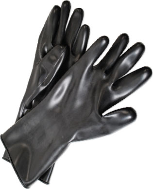 Guardian Smooth Curved Hand Butyl Gloves - 5 mil