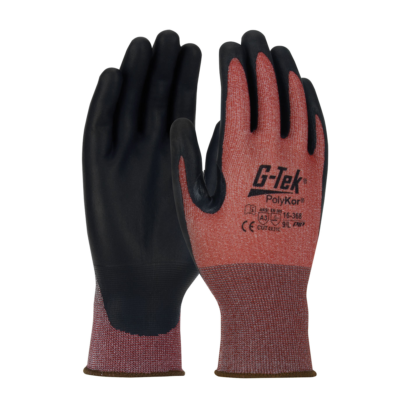 #16-368 PIP® G-Tek® PolyKor® X7™ Seamless Knit PolyKor® X7™ Blended Glove with NeoFoam® Coated Palm & Fingers - Touchscreen Compatible 