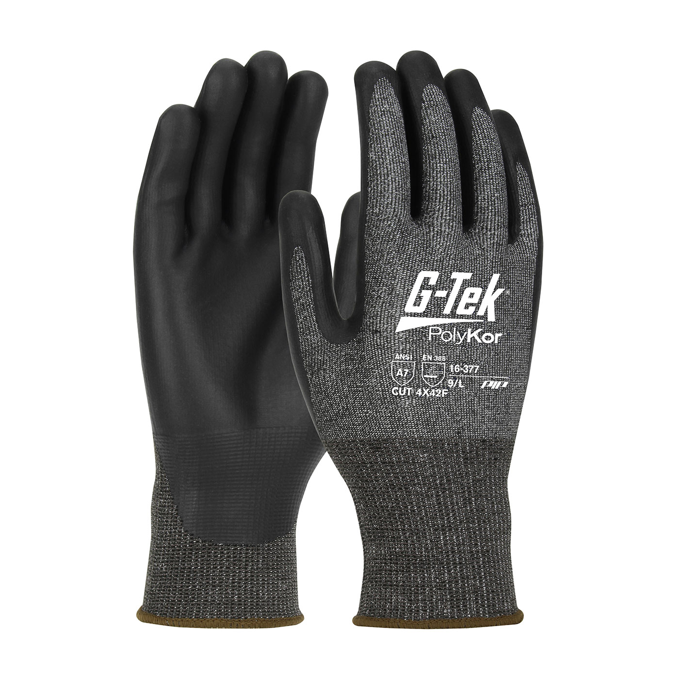 #16-377 PIP® G-Tek® PolyKor® X7™ Seamless Knit X7™ Blended Glove with NeoFoam® Coated Palm & Fingers - Touchscreen Compatible 