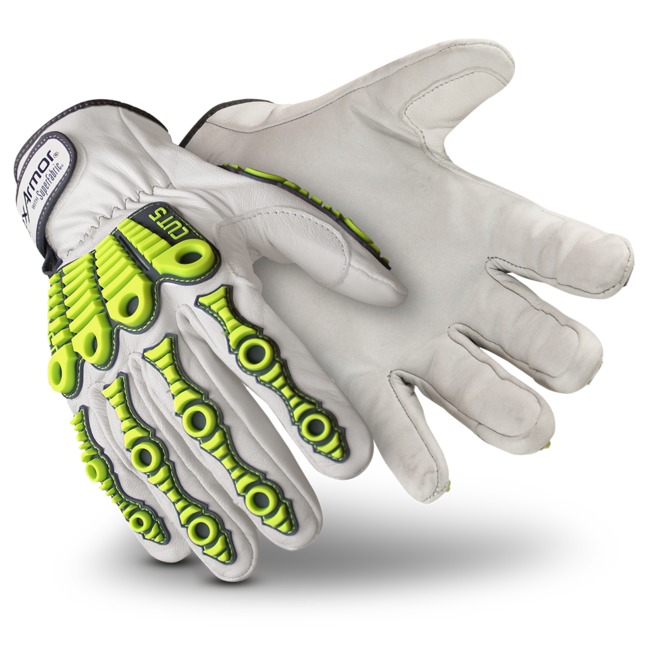 HexArmor® Chrome Series® 4080 Cut Level A8 Goatskin Leather Anti-Impact Driver Gloves