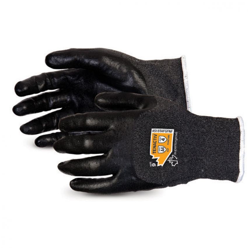 #S18TAFGFNF Superior Glove® TenActiv™
Ultrafine 18-Gauge Composite Filament Fiber Knit Glove with 3/4 Foam Nitrile Palm