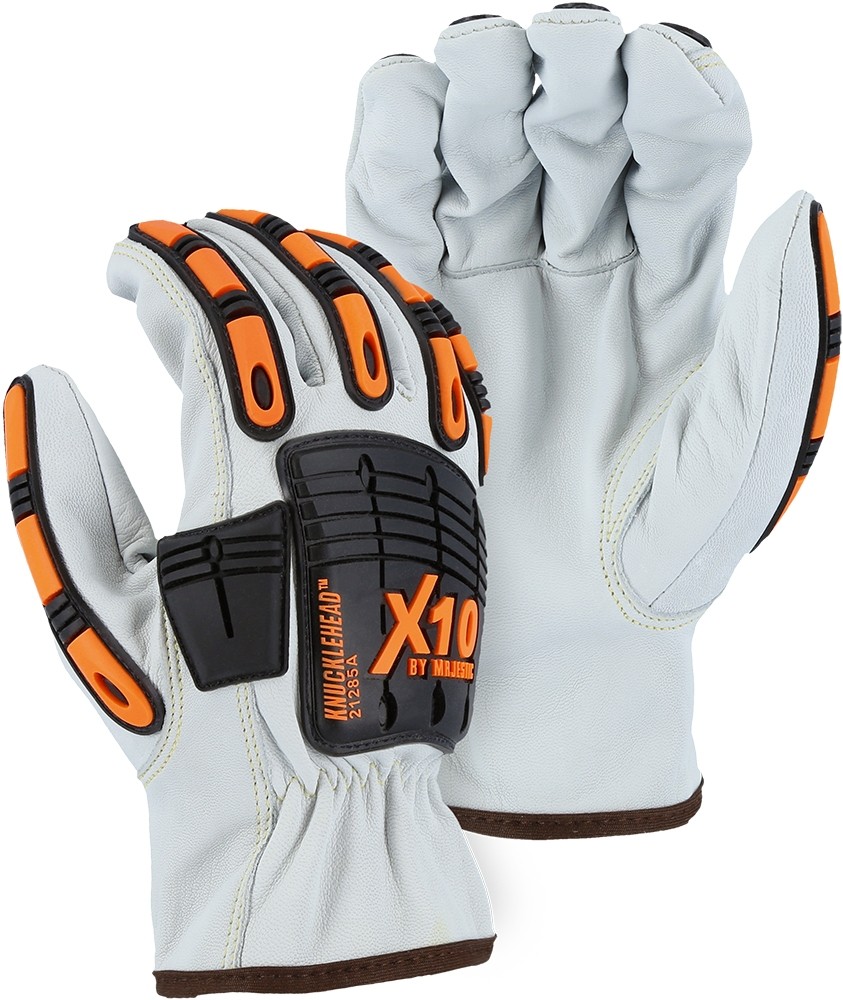 21285A Majestic Glove Cut-less With Kevlar® X10 Goatskin Drivers Glove with Impact Protection
