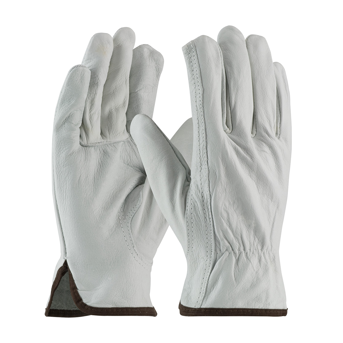 68-162 PIP® Economy-Grade Top Grain Cowhide Leather Drivers Glove w/ Keystone Thumb 