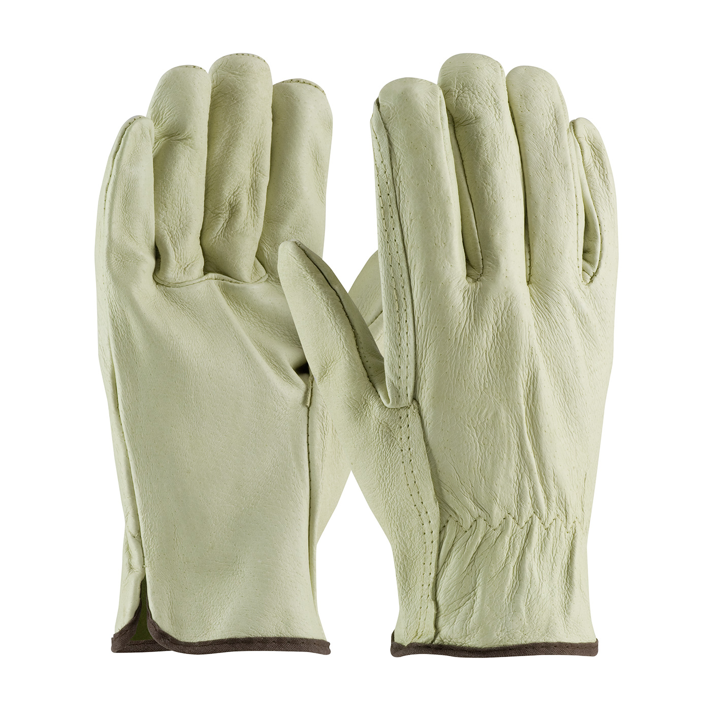 70-300 PIP® Industry-Grade Top Grain Pigskin Leather Drivers Glove w/ Straight Thumb 