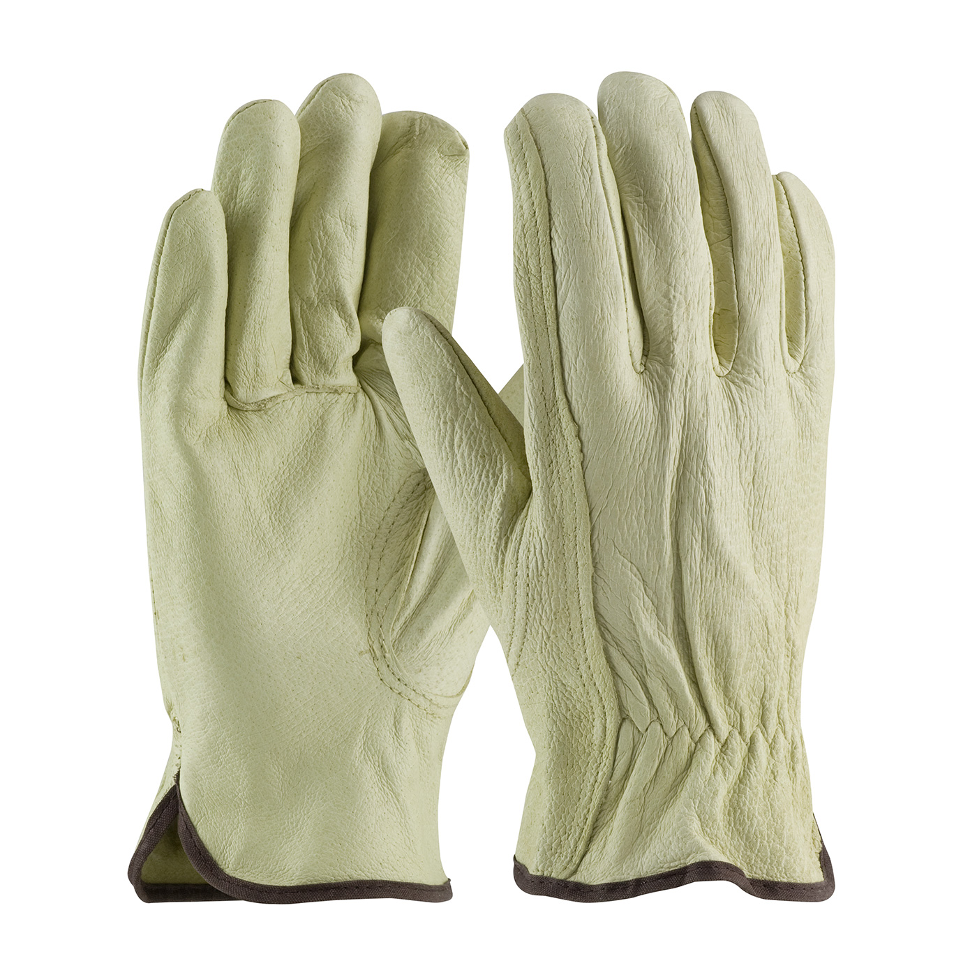 70-360 PIP® Industry-Grade Top Grain Pigskin Leather Drivers Glove w/ Keystone Thumb 