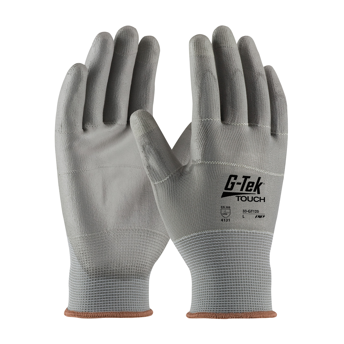 33-GT125 PIP® G-Tek® Touch Screen Compatible PU Coated General Duty Work Gloves
