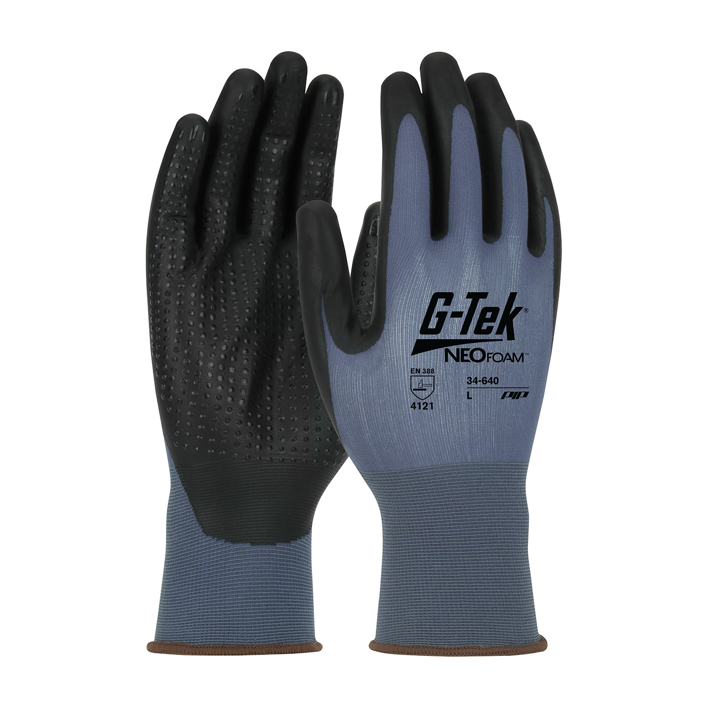 #34-640 PIP® G-Tek® Neofoam Micro Dot Coated 15-Gauge Seamless Knit Nylon Work Gloves 