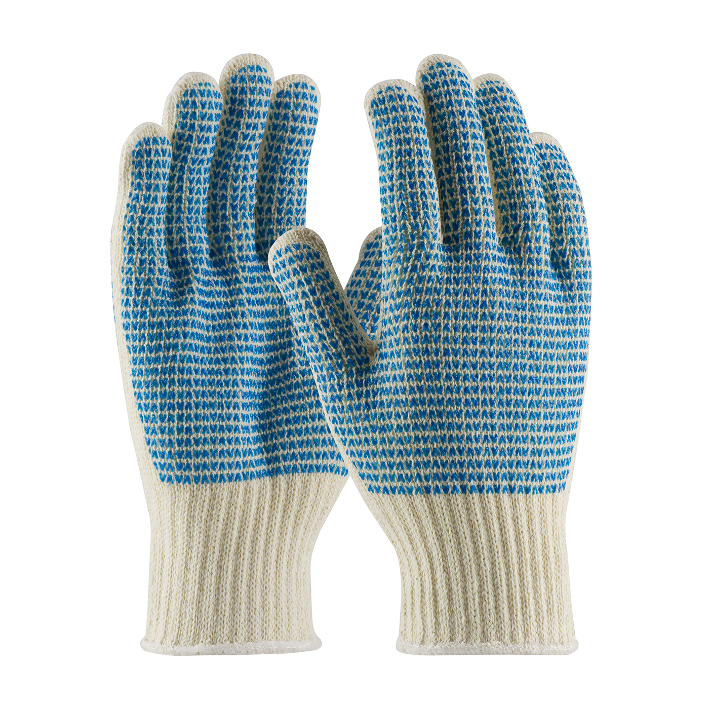 PIP® Seamless Knit Cotton / Polyester Glove with Double-Sided PVC `V` Pattern Grip - Heavy Weight #36-110VV