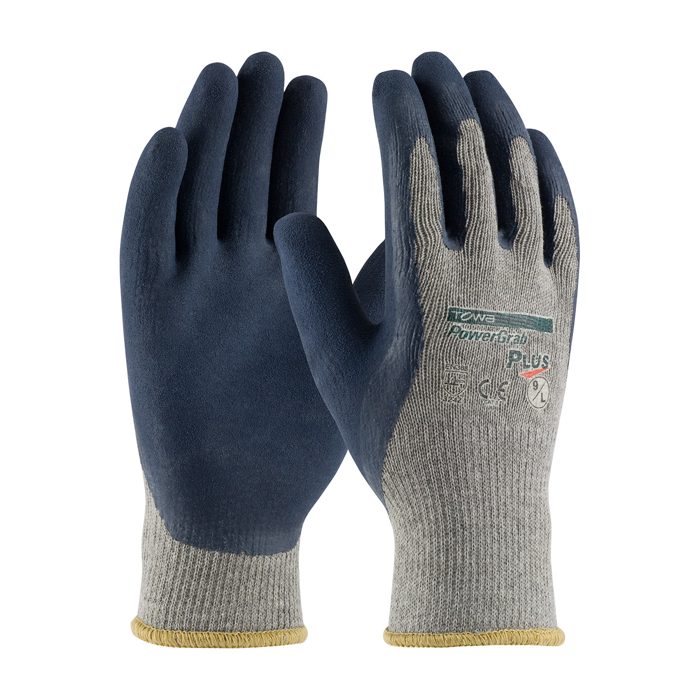 PIP® PowerGrab™ Plus Seamless Knit Cotton / Polyester Glove with Latex Coated MicroFinish Grip on Palm & Fingers #39-C1600