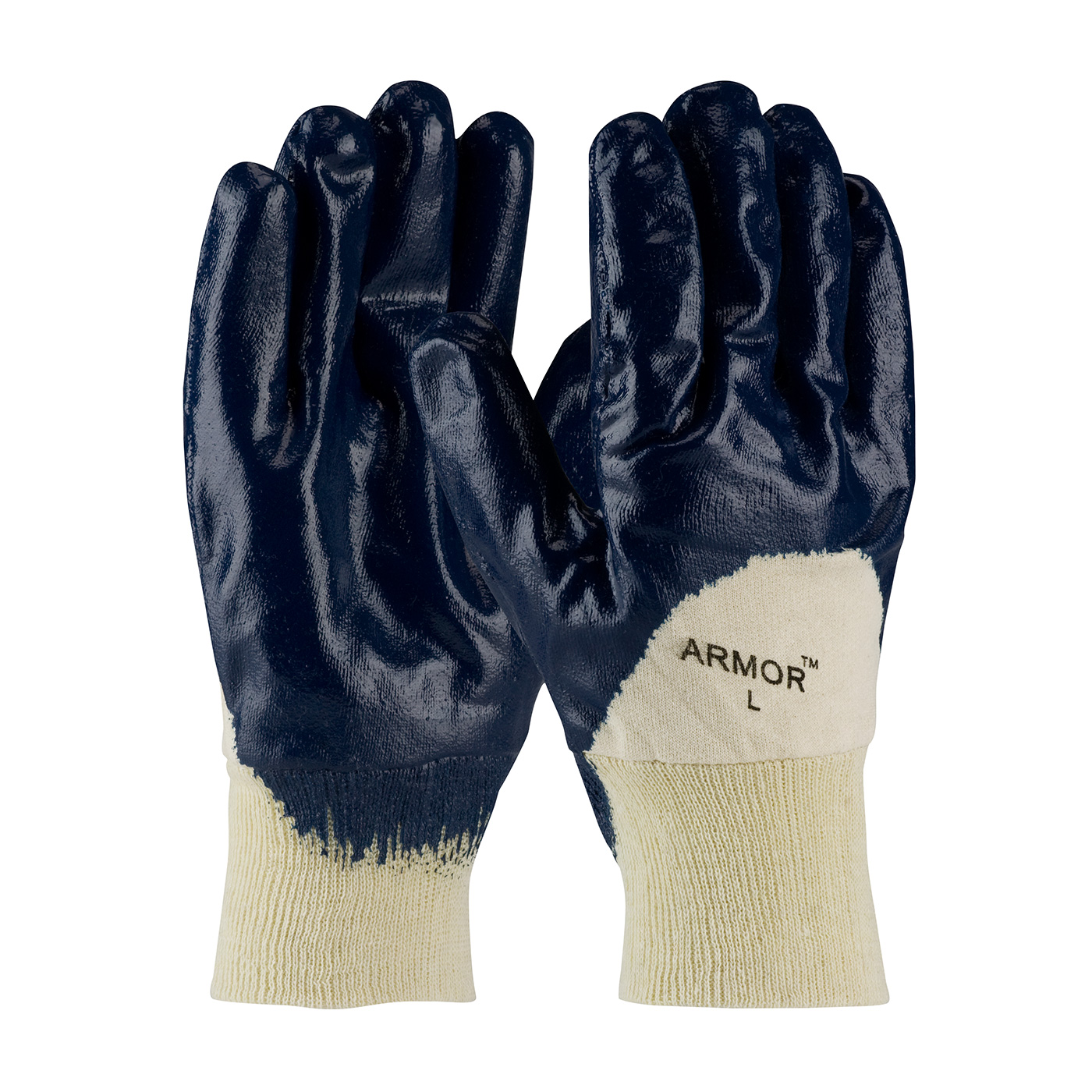 56-3151 PIP® ArmorGrip® Jersey Lined Nitrile Dipped Glove with Smooth Grip Texture and Knit Cuff