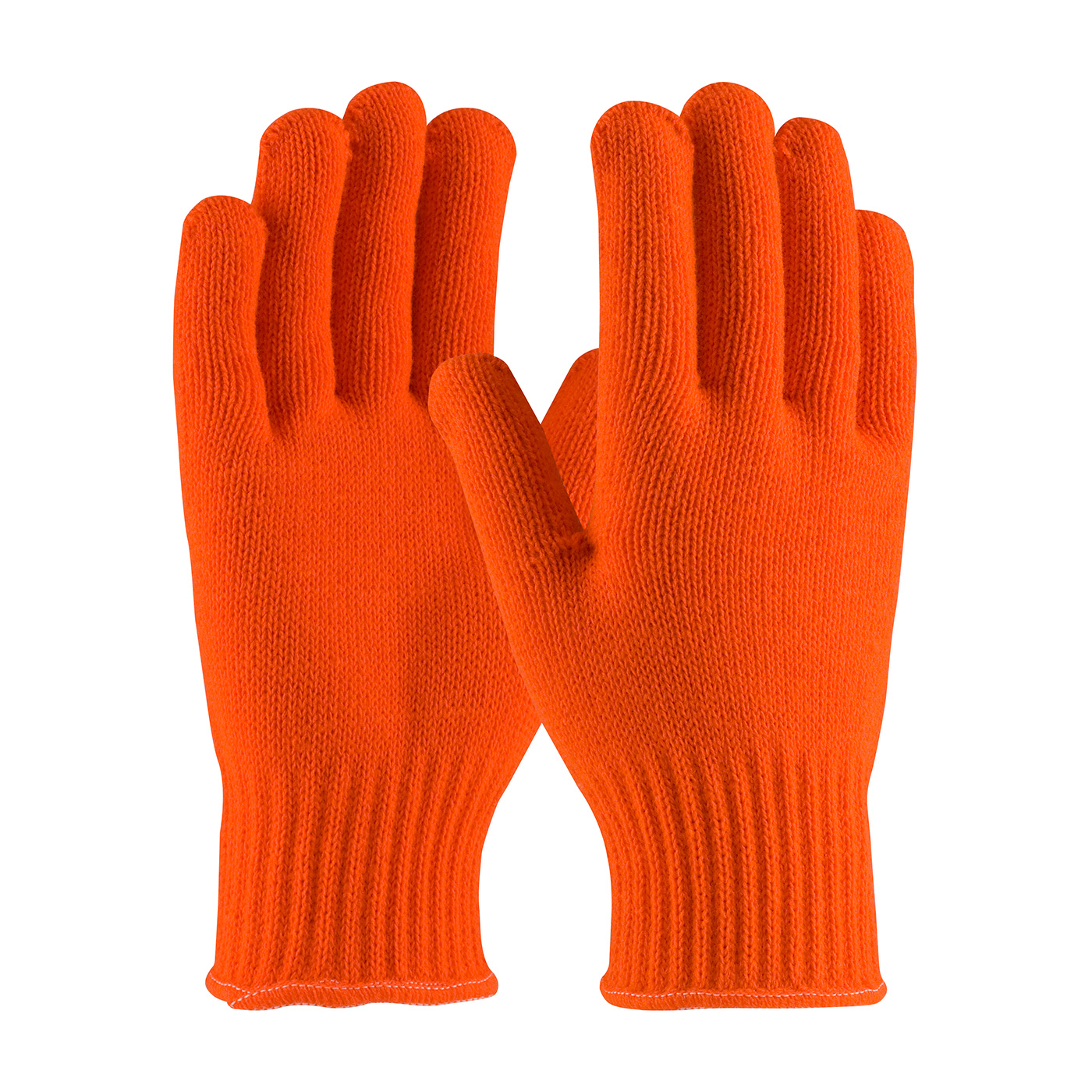 #41-013 PIP® Hi-Vis Orange Seamless Knit Acrylic Gloves
