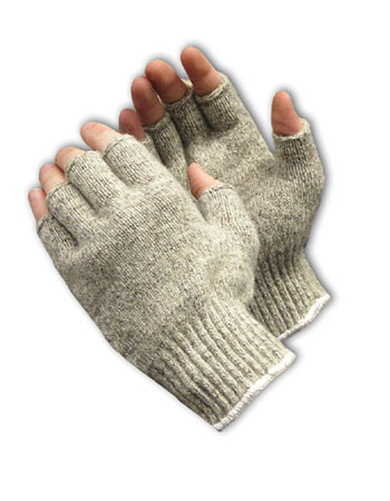 #41-075 PIP® Seamless Knit Ragwool Glove - Half-Finger 