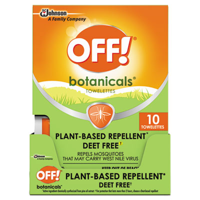 694974 SC Johnson® OFF® Botanicals® Insect Repellent Wipes