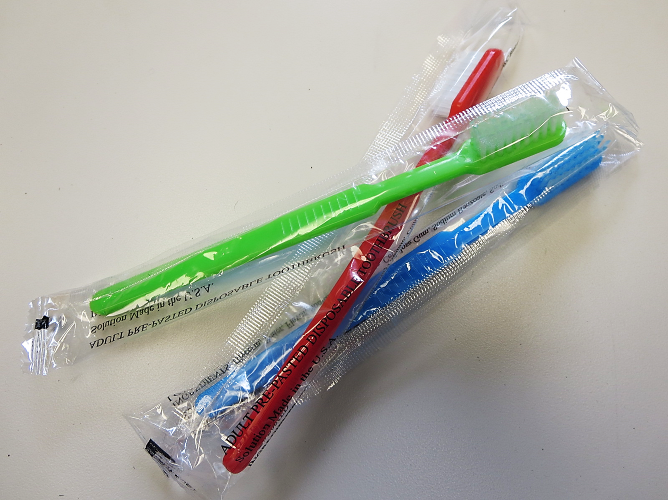 Prepasted Adult Toothbrushes