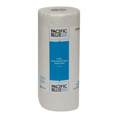 27385 GP PRO Pacific Blue Select™ 2-Ply Perforated Roll Towel, White