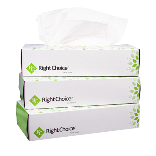 78000019 Right Choice™ 2-ply Boxed Facial Tissue