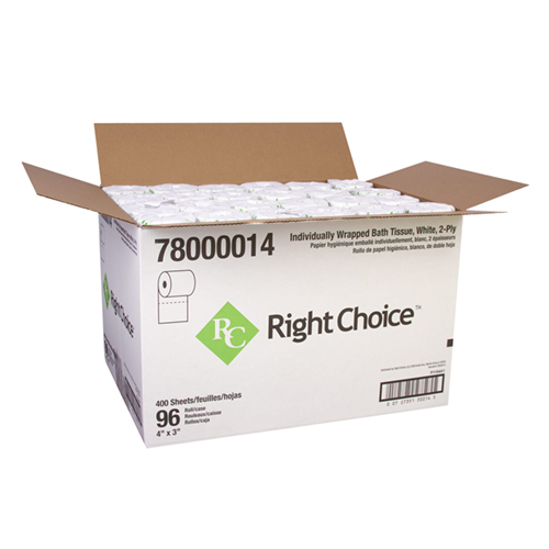 1194 Right Choice ™ 2-Ply Wrapped Standard Bath Tissue