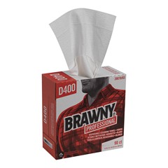 20070/03  GP PRO Brawny® Professional D400 Disposable Cleaning Towel, Tall Box, White